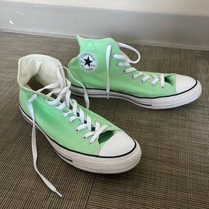 Converse mint green all hi top all stars